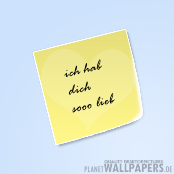 Hab dich lieb Desktop Bilder