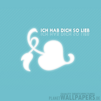 Hab dich lieb Desktop Bilder
